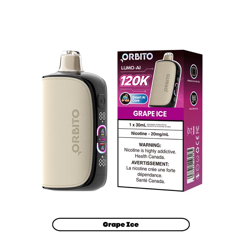 ORBITO Lumo-AI 120K Disposable - Grape Ice - Bay Vape