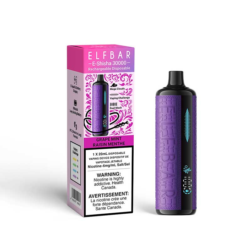 ELF Bar E-Shisha Disposable - Grape Mint (ON)