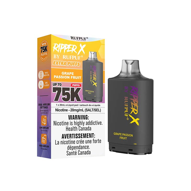 Ripper X Pod by Rufpuf 75K - Grape Passion Fruit - Bay Vape