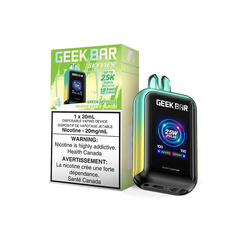Geek Bar Skyview 25K Disposable - Green Apple Ice - Bay Vape Canada