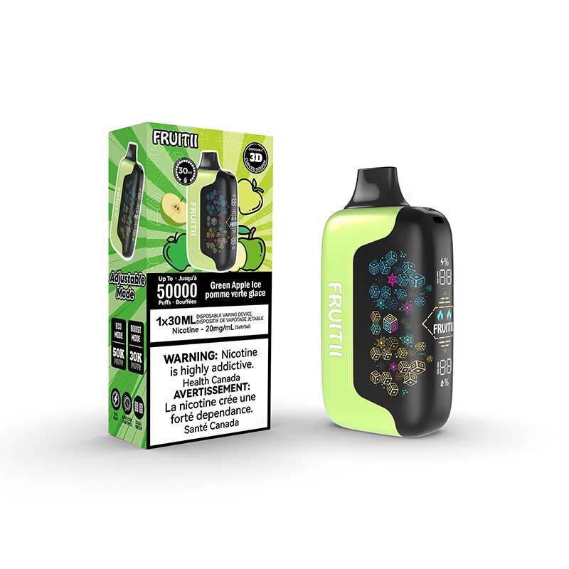 Fruitii 50K Disposable - Green Apple Ice (AB) - Bay Vape