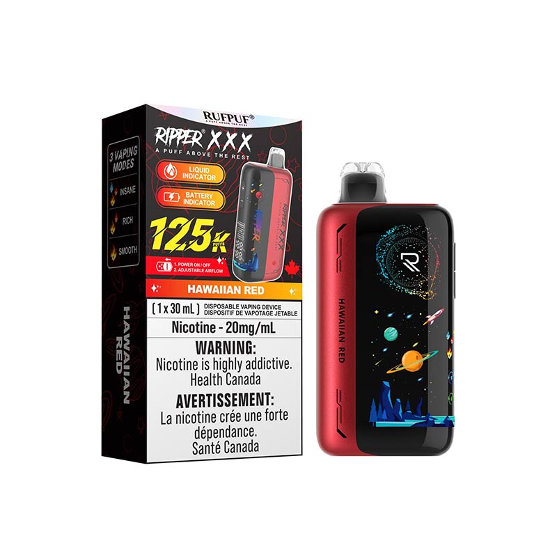 Ripper XXX 125K Disposable - Hawaiian Red - Bay Vape