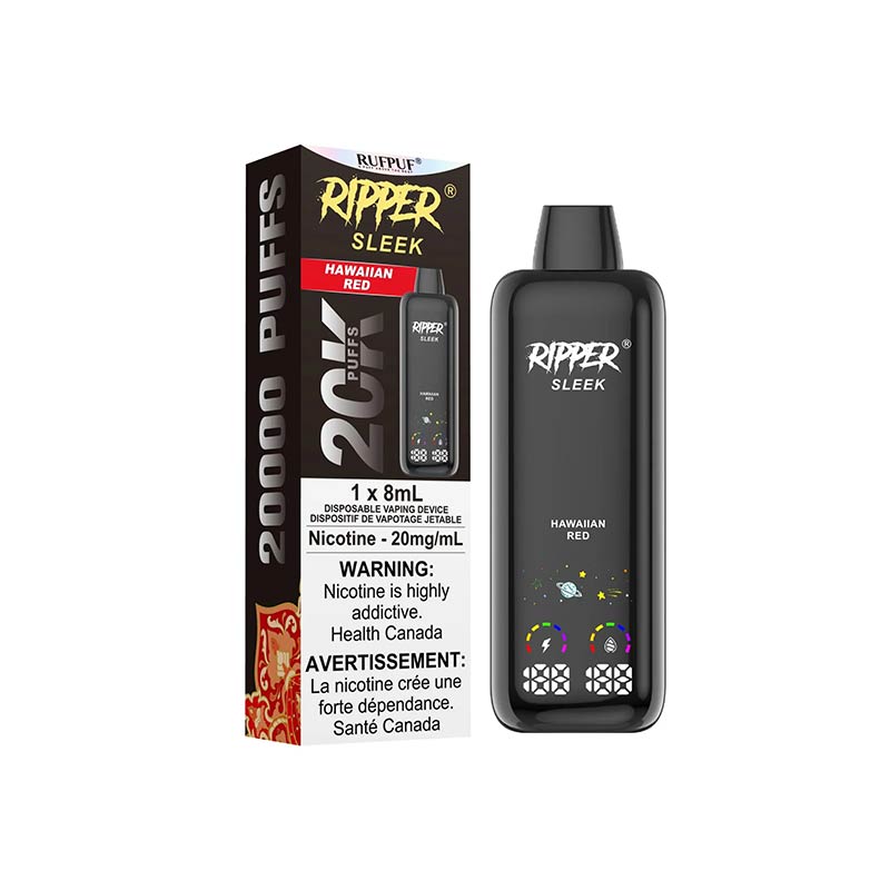 Ripper Sleek 20K Disposable - Hawaiian Red - Bay Vape