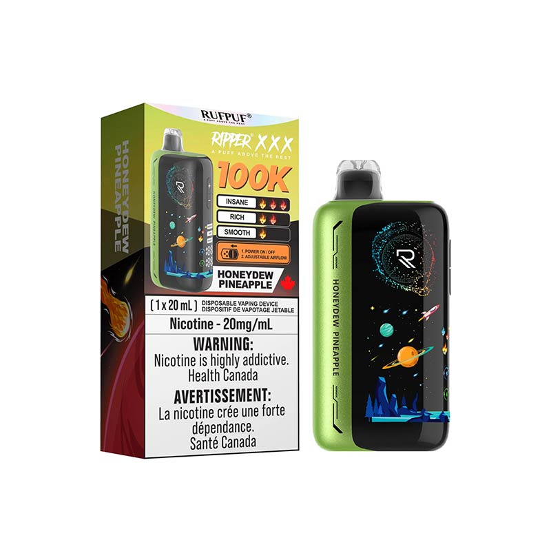 Ripper XXX 100K Disposable - Honeydew Pineapple (ON) - Bay Vape