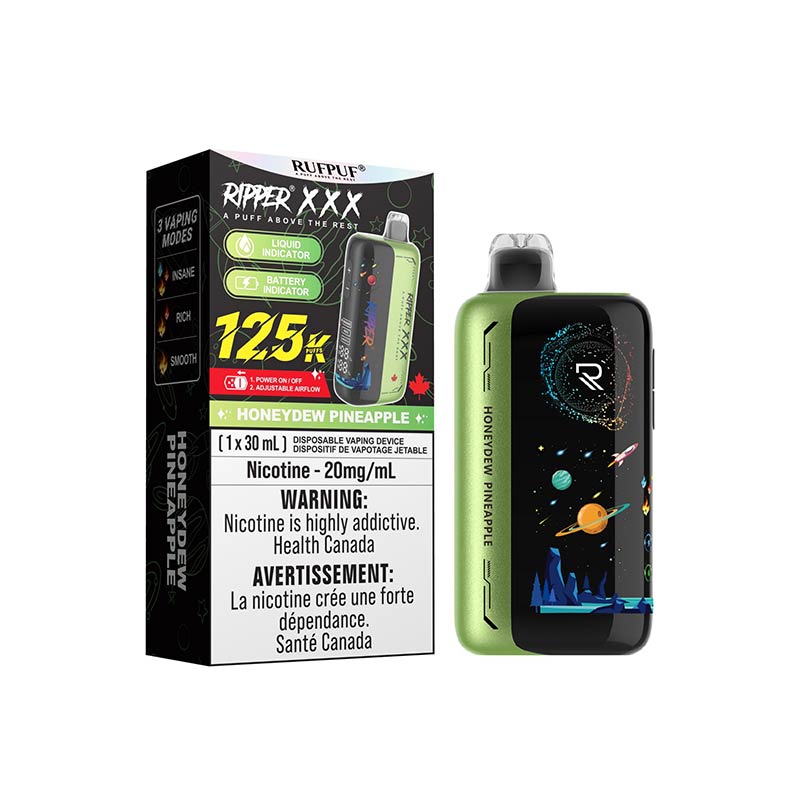 Ripper XXX 125K Disposable - Honeydew Pineapple - Bay Vape