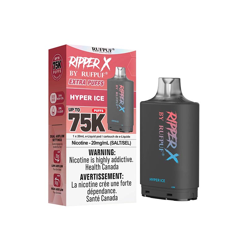 Ripper X Pod by Rufpuf 75K - Hyper Ice - Bay Vape Canada