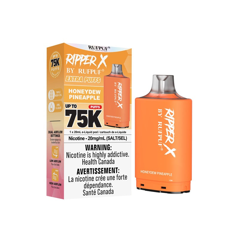 Ripper X Pod by Rufpuf 75K - Honeydew Pineapple (AB) - Bay Vape