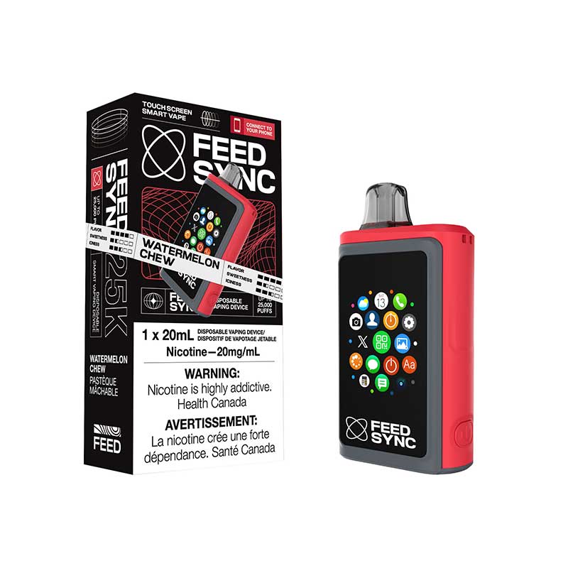FEED Sync 25K Disposable - Watermelon Chew - Bay Vape Canada