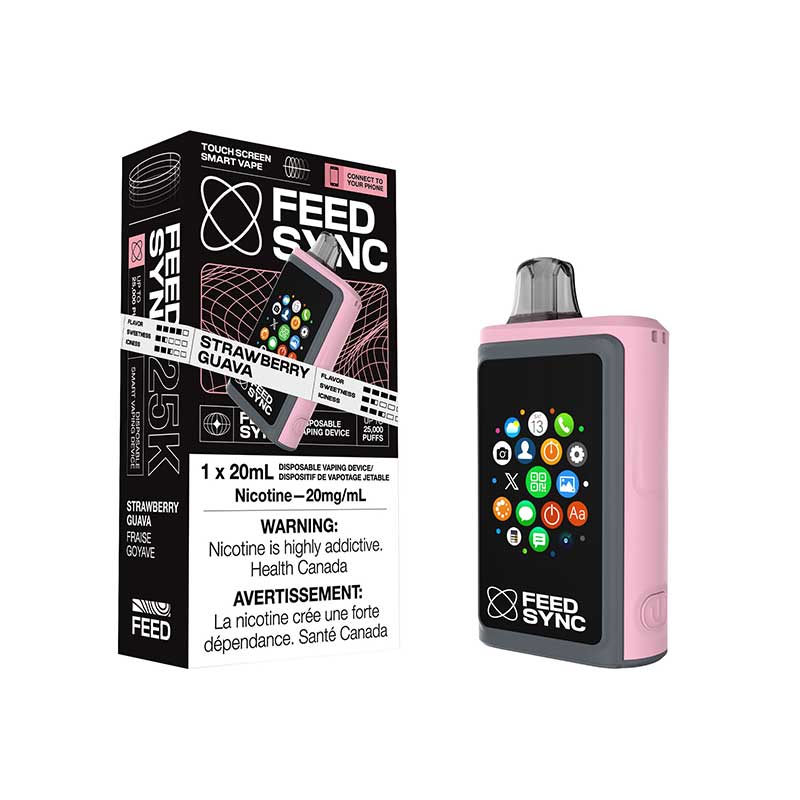 FEED Sync 25K Disposable - Strawberry Guava - Bay Vape Canada