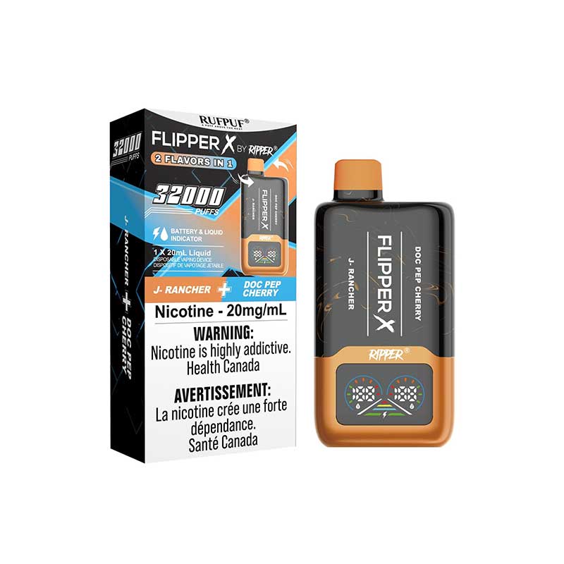 Flipper X by Ripper 32K - J Rancher & Doc Pep Cherry - Bay Vape Canada