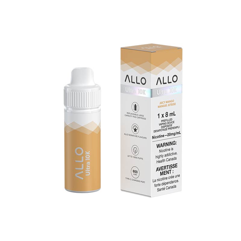 ALLO Ultra 10k Hybrid Disposable - Juicy Mango (ON) - Bay Vape