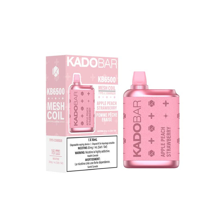 KadoBar 6500 Disposable Vape - Apple Peach Strawberry