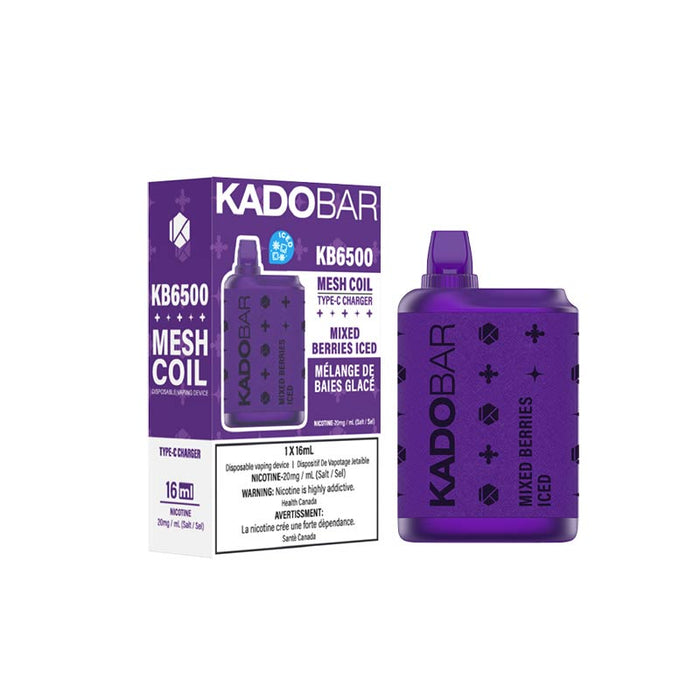 KadoBar 6500 Disposable Vape - Mixed Berries Iced