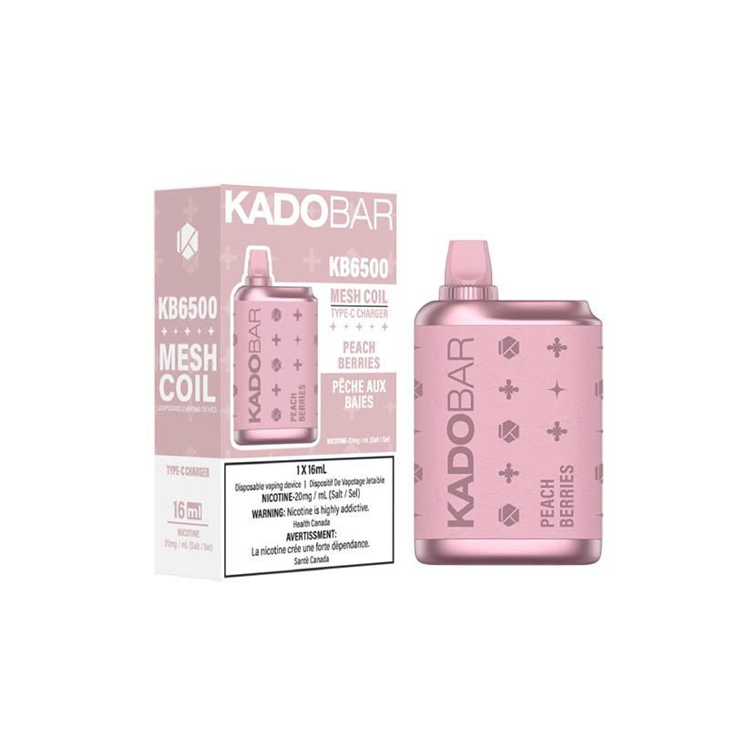 KadoBar 6500 Disposable Vape - Peach Berries - Bay Vape Canada