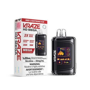 Kraze HD Mega Disposable - Red Lightning Ice