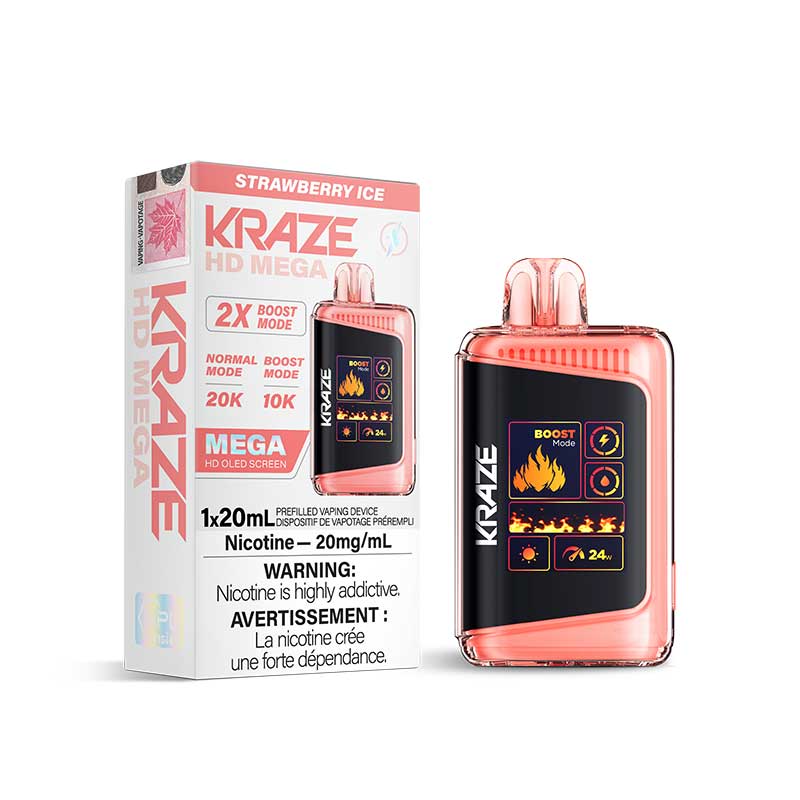 Kraze HD Mega Disposable - Strawberry Ice