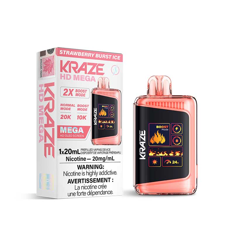 Kraze HD Mega Disposable - Strawberry Burst Ice