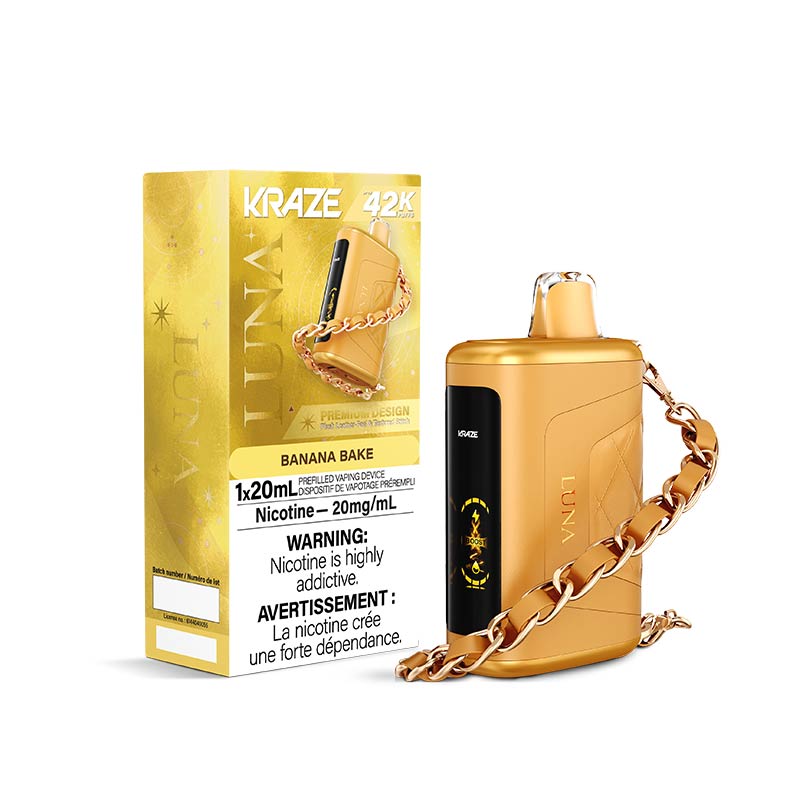 Kraze Luna Disposable - Banana Bake (ON) - Bay Vape