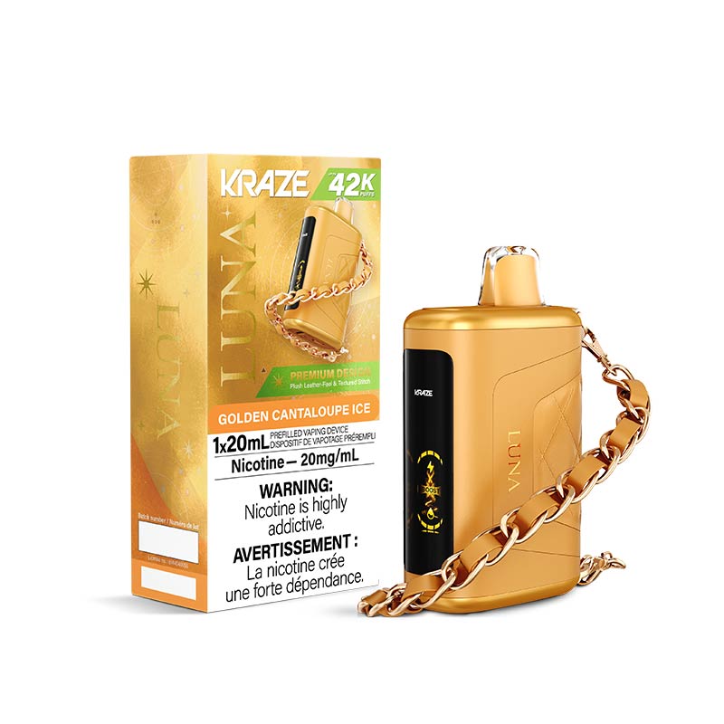 Kraze Luna Disposable - Golden Cantaloupe Ice (ON) - Bay Vape