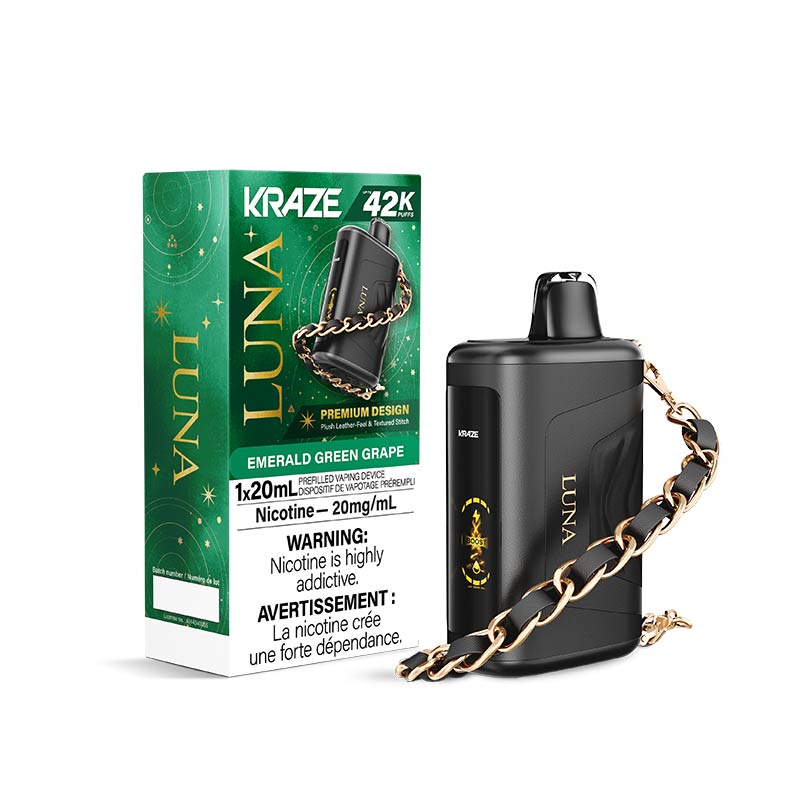 Kraze Luna Disposable - Emerald Green Grape (ON)