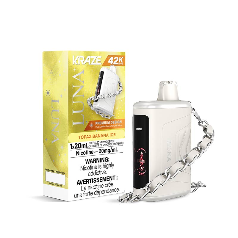 Kraze Luna Disposable - Topaz Banana Ice - Bay Vape
