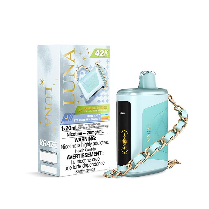 Kraze Luna Disposable - Blue Razz Strawberry Kiwi Ice (ON)
