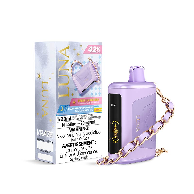 Kraze Luna Disposable - Blueberry Strawberry Pomegranate Ice (ON) - Bay Vape
