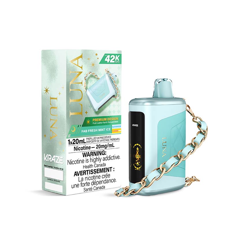 Kraze Luna Disposable - Fab Fresh Mint Ice (ON) - Bay Vape