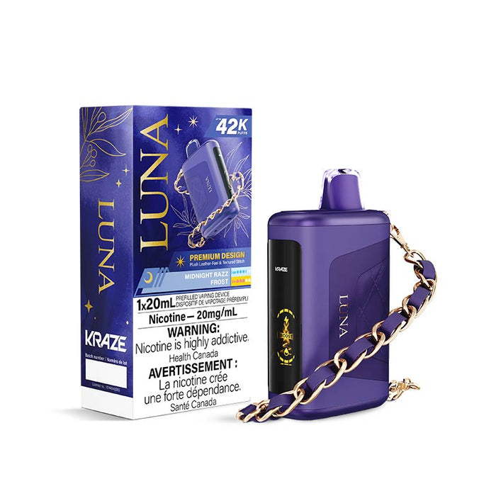 Kraze Luna Disposable - Midnight Razz Frost (MB)