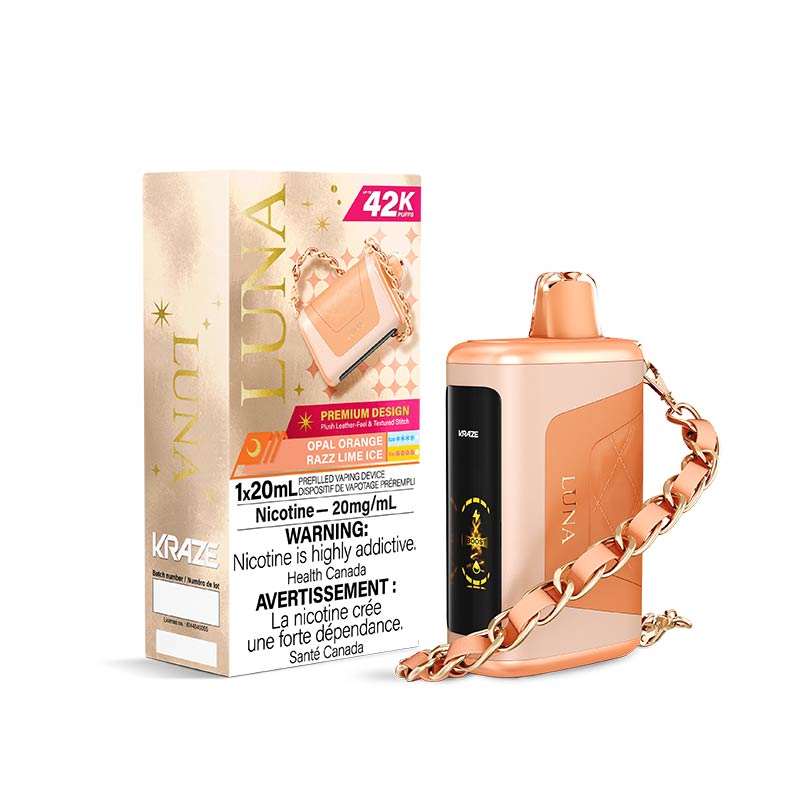 Kraze Luna Disposable - Opal Orange Razz Lime Ice - Bay Vape