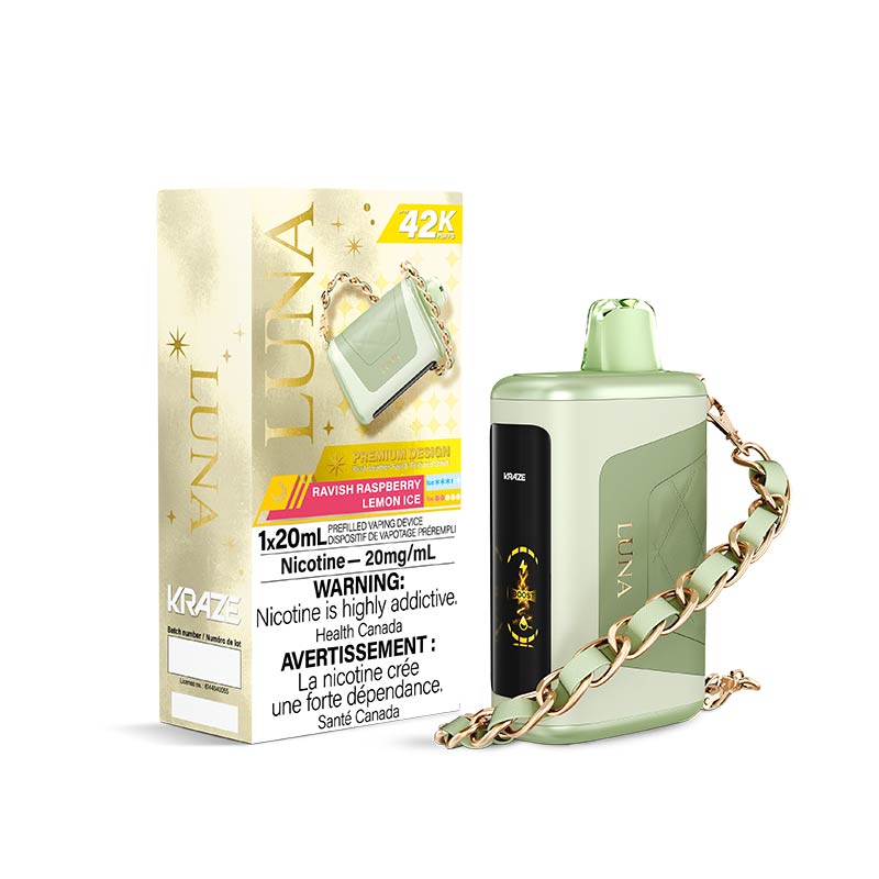 Kraze Luna Disposable - Ravish Raspberry Lemon Ice - Bay Vape