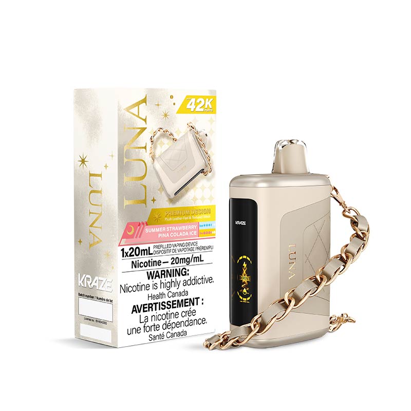 Kraze Luna Disposable - Summer Strawberry Pina Colada Ice (ON) - Bay Vape