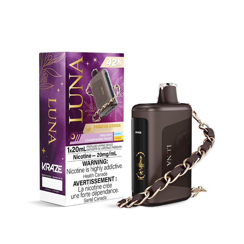 Kraze Luna Disposable - Twilight Champagne Frost (ON) - Bay Vape
