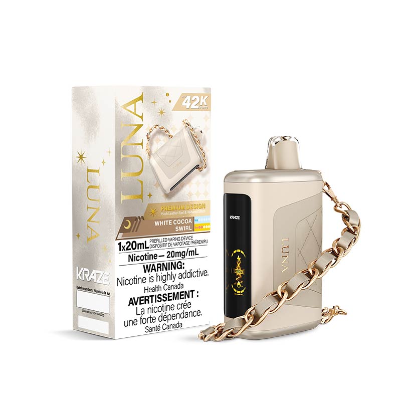 Kraze Luna Disposable - White Cocoa Swirl - Bay Vape