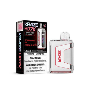 Kraze HD 7000 Jetable - Glace à la Fraise