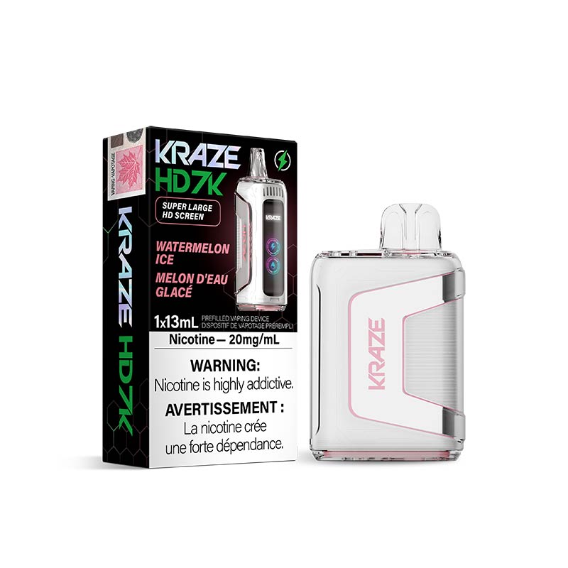 Kraze HD 7000 Jetable - Glace Pastèque