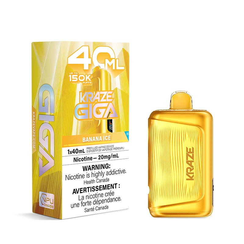 Kraze Giga Disposable - Banana Ice (AB)