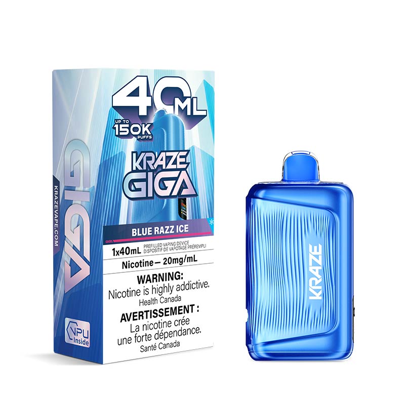 Kraze Giga Disposable - Blue Razz Ice (MB)