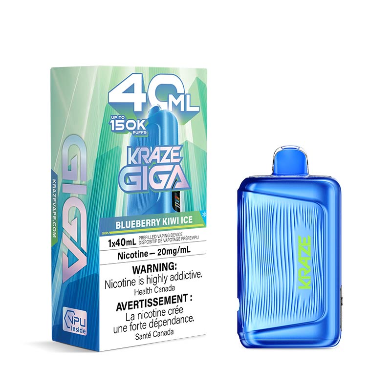 Kraze Giga Disposable - Blueberry Kiwi Ice (MB)
