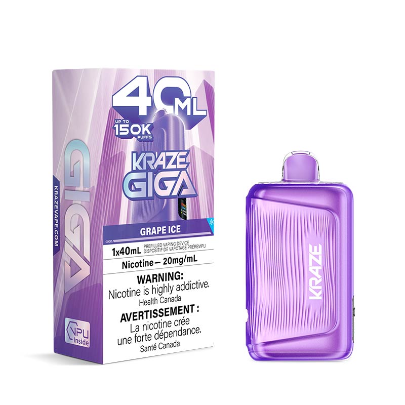Kraze Giga Disposable - Grape Ice (AB)