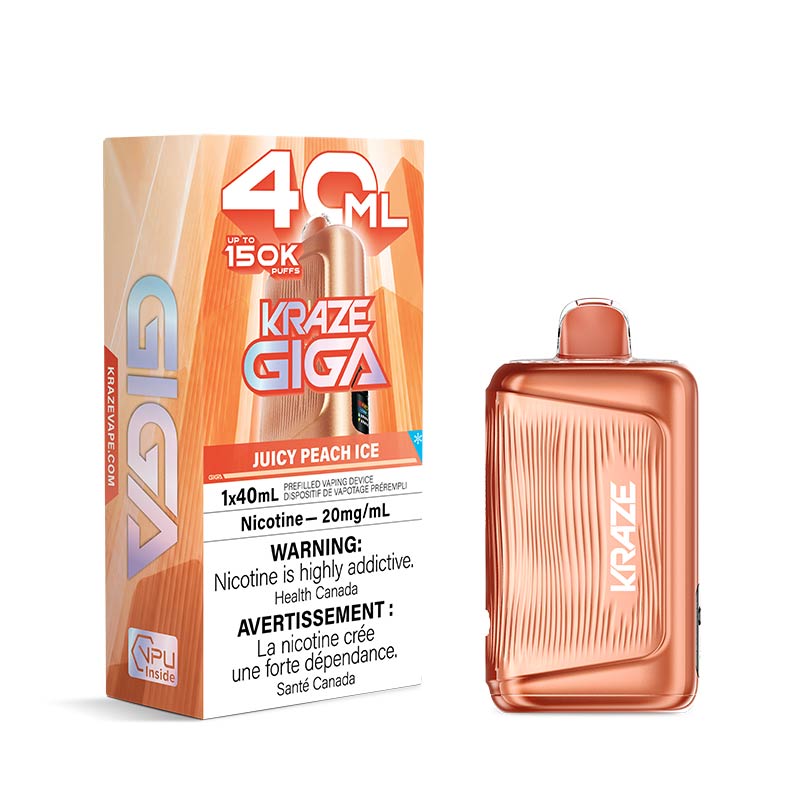 Kraze Giga Disposable - Juicy Peach Ice (AB)