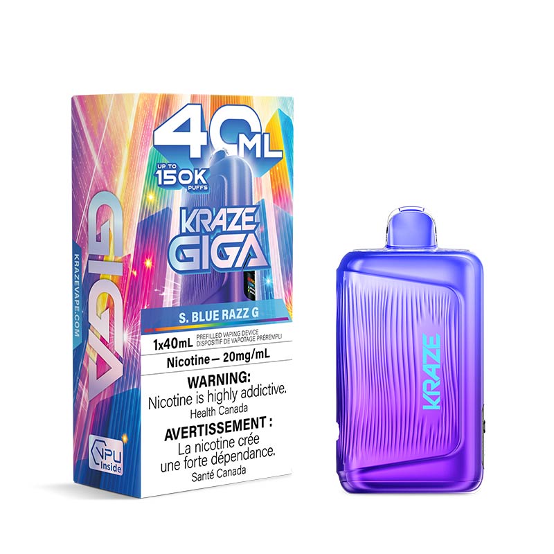 Kraze Giga Disposable - S. Blue Razz G (AB)