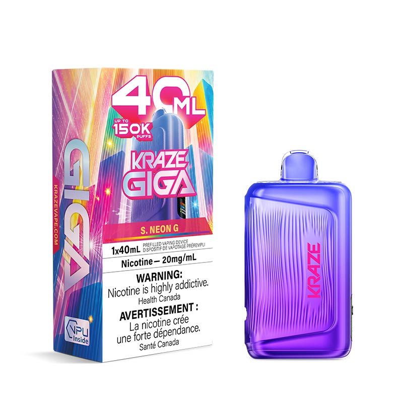 Kraze Giga Disposable - S. Neon G (MB)