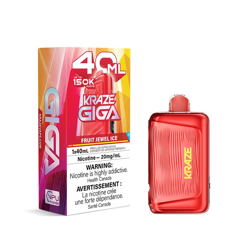 Kraze Giga Disposable - Fruit Jewel Ice (MB) - Bay Vape
