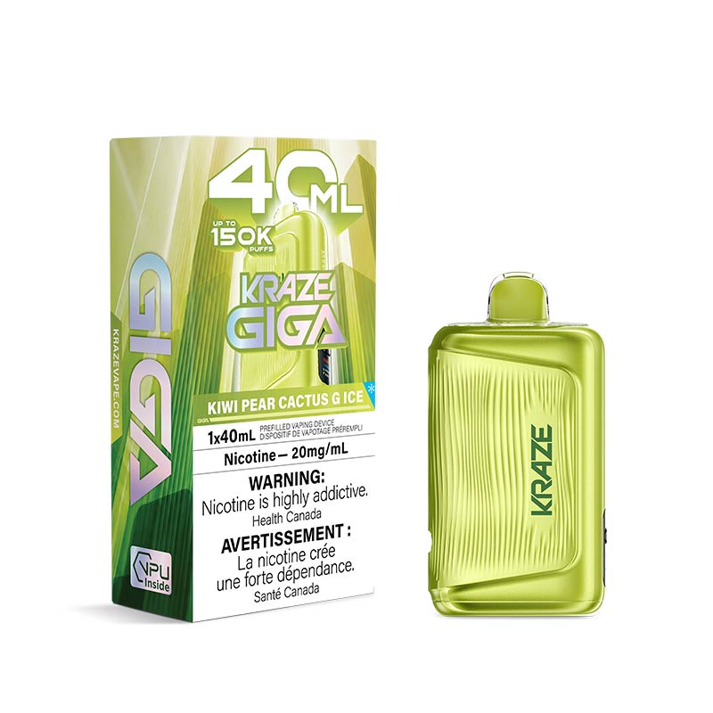 Kraze Giga Disposable - Kiwi Pear Cactus G Ice (MB) - Bay Vape