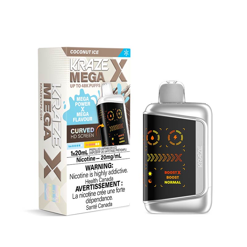 Kraze Mega X Disposable - Coconut Ice (MB) - Bay Vape
