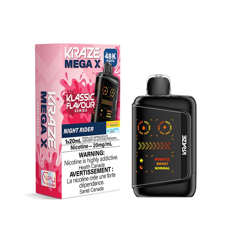 Kraze Mega X Disposable - Night Rider (ON) - Bay Vape