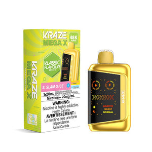 Kraze Mega X Disposable - S. Slam G Ice (ON) - Bay Vape
