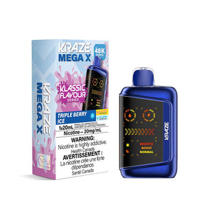 Kraze Mega X Disposable - Triple Berry Ice (ON) - Bay Vape