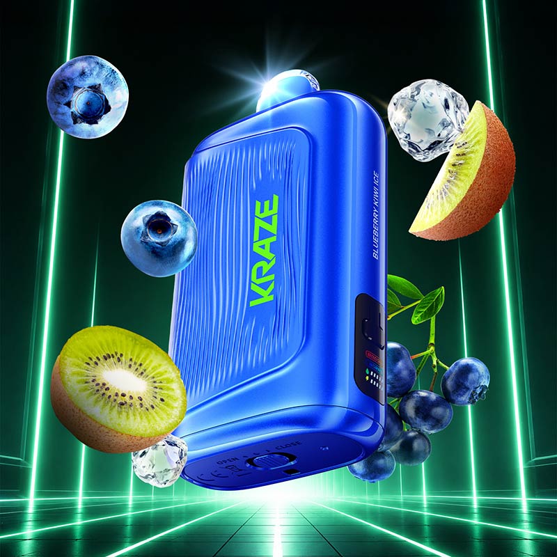 Kraze Giga Disposable - Blueberry Kiwi Ice (MB)